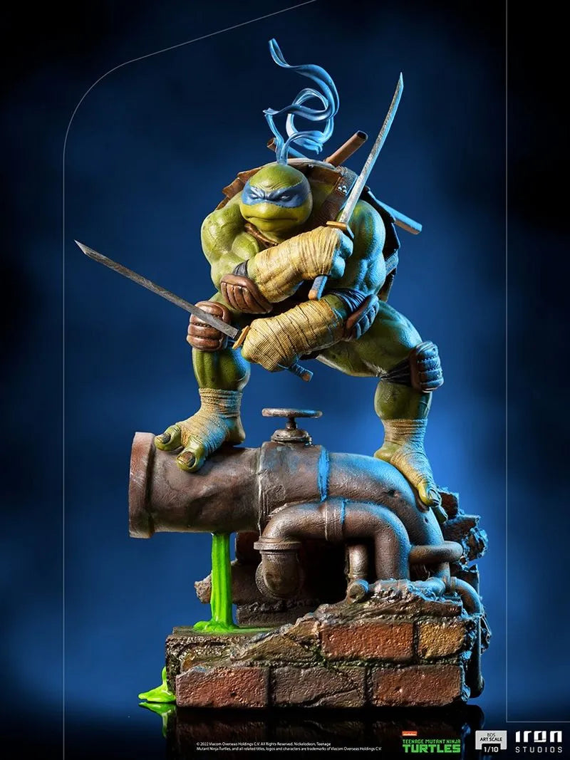Iron Studios - BDS Arts Scale 1/10 - Teenage Mutant Ninja Turtles - Leonardo Statue 24cm - flash vidéo