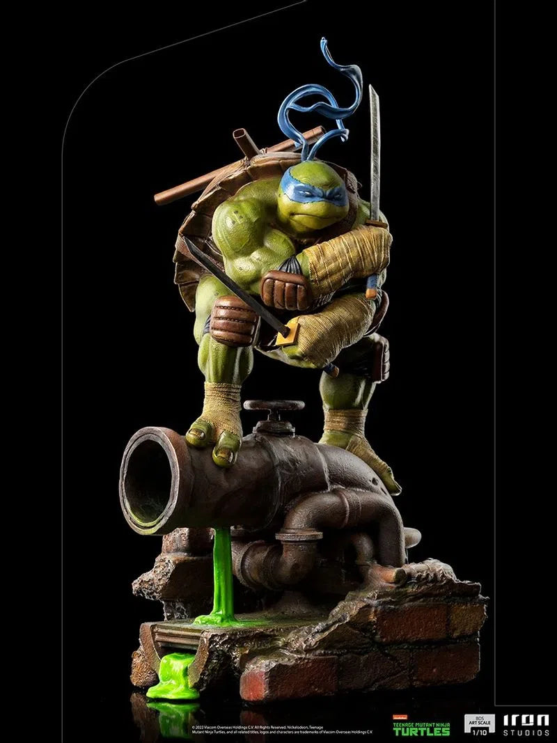 Iron Studios - BDS Arts Scale 1/10 - Teenage Mutant Ninja Turtles - Leonardo Statue 24cm - flash vidéo