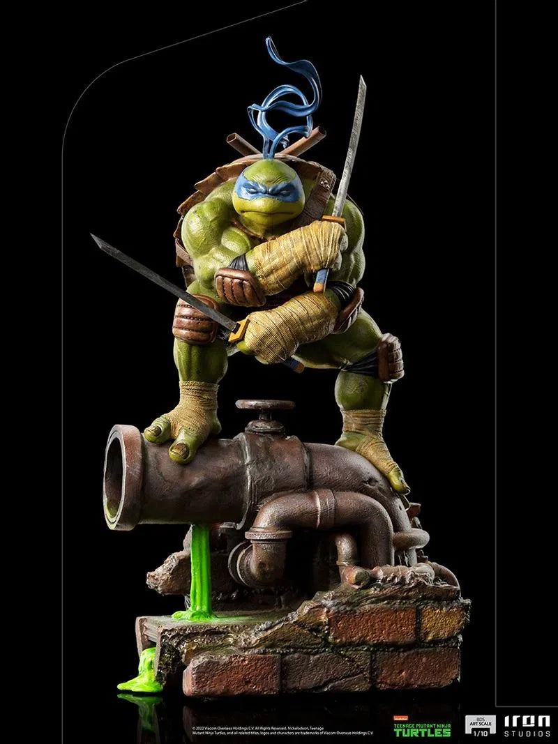 Iron Studios - BDS Arts Scale 1/10 - Teenage Mutant Ninja Turtles - Leonardo Statue 24cm - flash vidéo