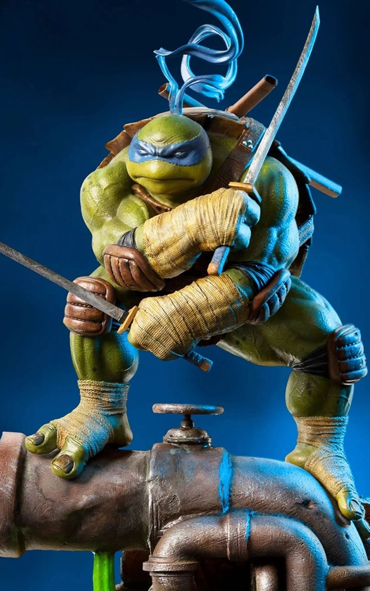 Iron Studios - BDS Arts Scale 1/10 - Teenage Mutant Ninja Turtles - Leonardo Statue 24cm - flash vidéo