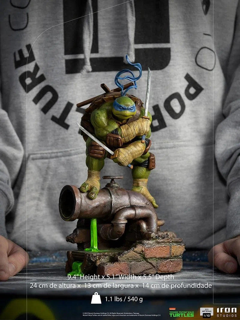 Iron Studios - BDS Arts Scale 1/10 - Teenage Mutant Ninja Turtles - Leonardo Statue 24cm - flash vidéo