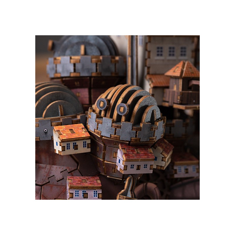 MAQUETTE EN BOIS KIGUMI CHÂTEAU DE HAURU - LE CHÂTEAU AMBULANT