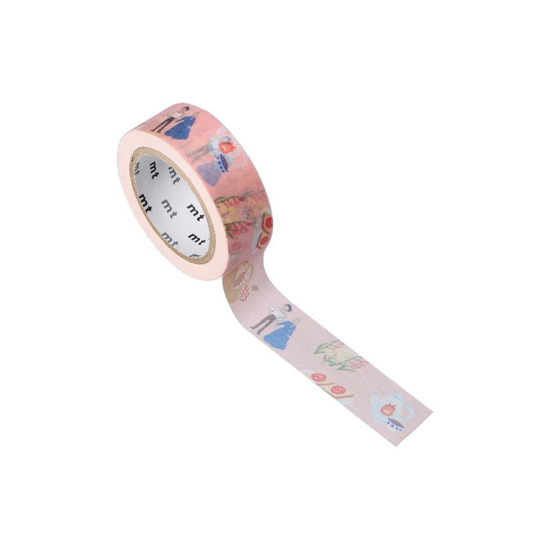 MASKING TAPE BREAK TIME FLEURS - LE CHÂTEAU AMBULANT