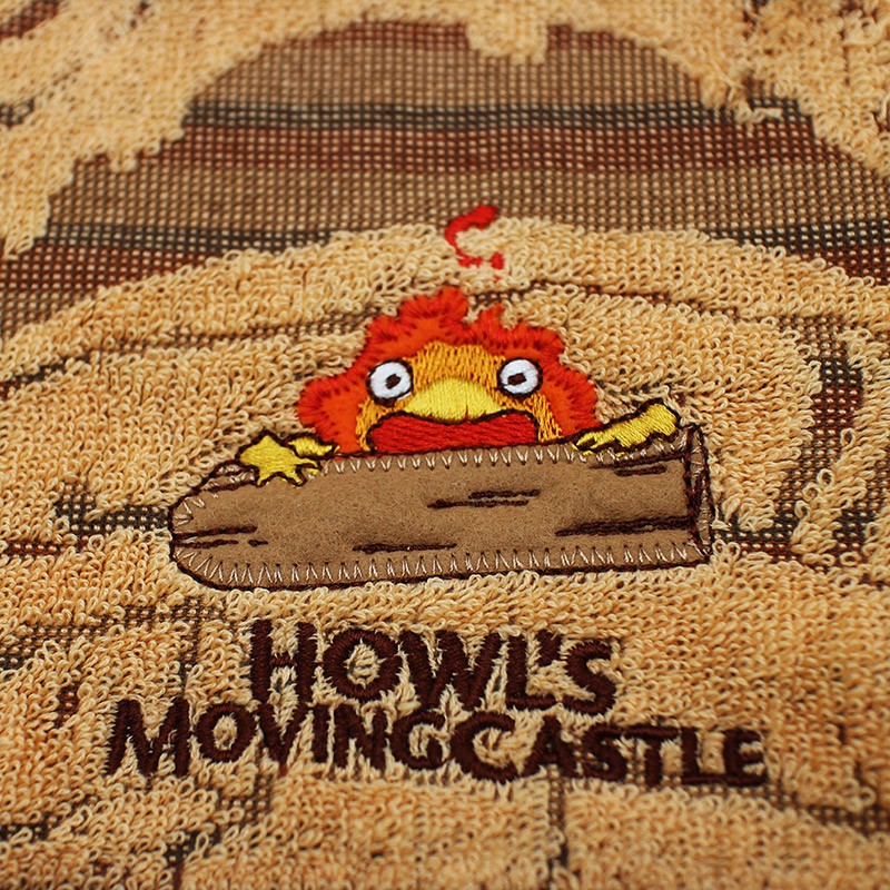 MINI SERVIETTE CALCIFER 25X25 CM - LE CHÂTEAU AMBULANT