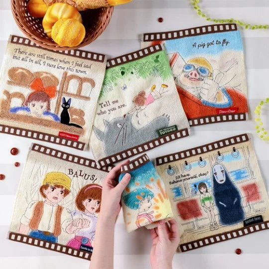 Ghibli - Porco Rosso - Mini Serviette "Celluloïd Hydravion de Marco" 25x25cm - flash vidéo