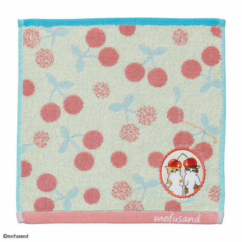 MINI SERVIETTE CHATON-NYAN CERISE 25X25CM – MOFUSAND