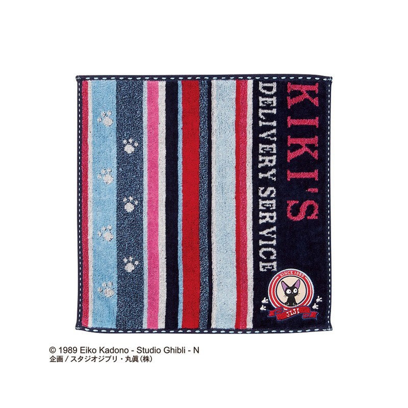 MINI SERVIETTE EMPREINTES PATTES JIJI 25X25 CM - KIKI LA PETITE SORCI