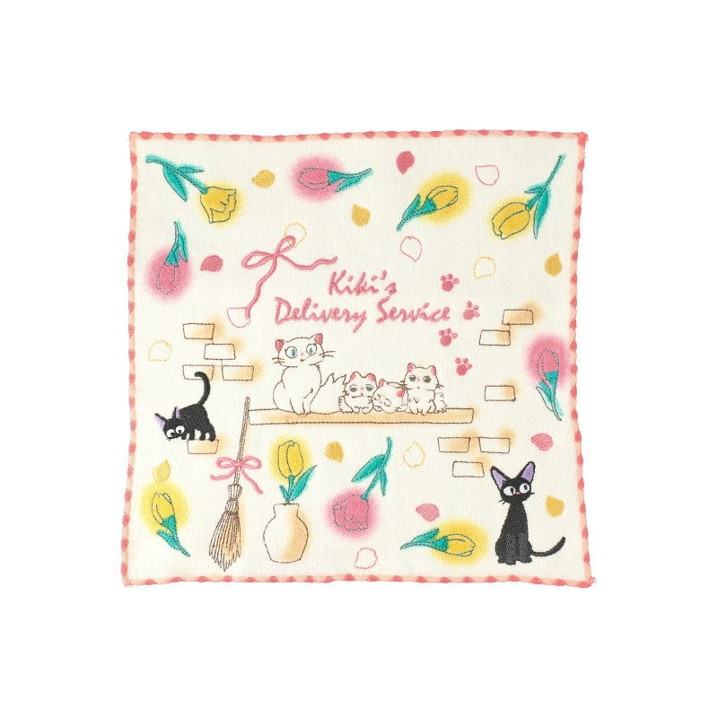 MINI SERVIETTE FAMILLE DES CHATS 25X25 CM - KIKI LA PETITE SORCIÈRE