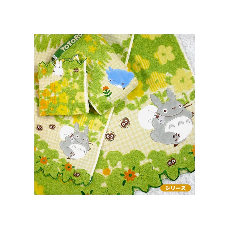 MINI SERVIETTE FLEURS JAUNES 25X25 CM - MON VOISIN TOTORO