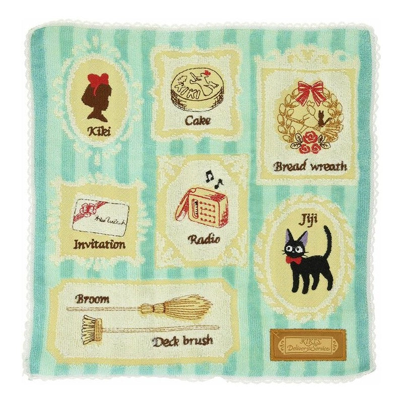 MINI SERVIETTE GALERIE DE TABLEAUX 25X25 CM - KIKI LA PETITE SORCIÈRE
