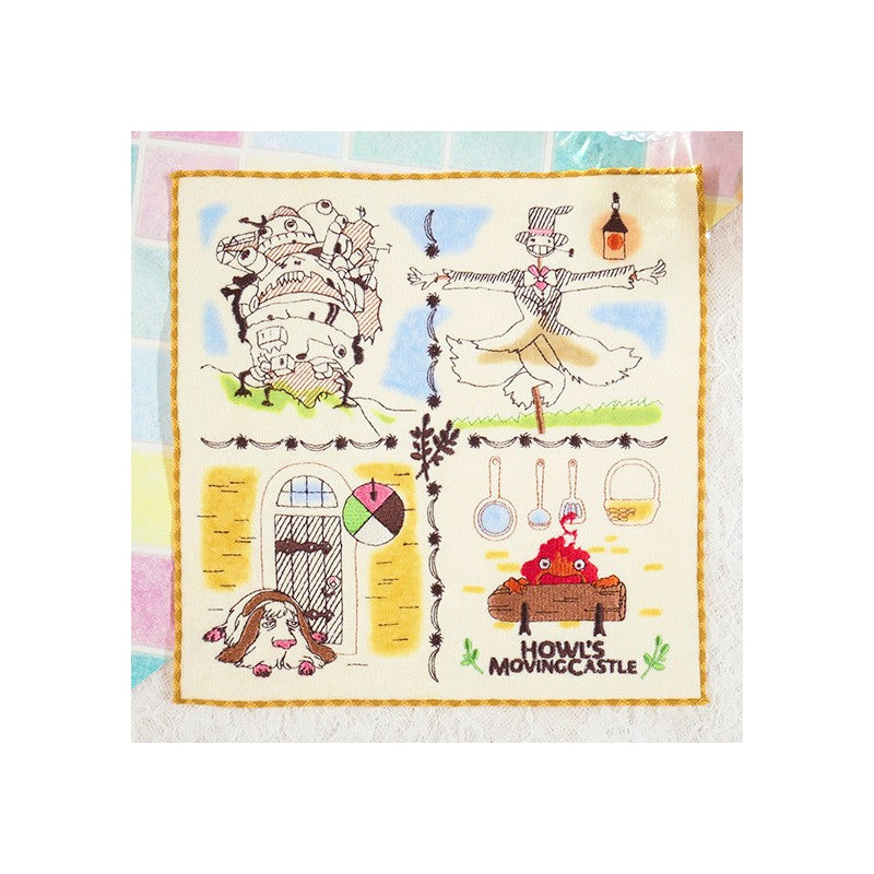 MINI SERVIETTE HABITANTS DU CHÂTEAU 25X25 CM - LE CHÂTEAU AMBULANT