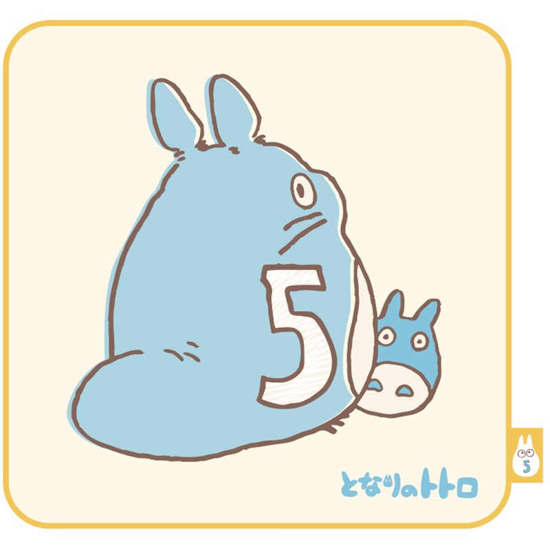 MINI SERVIETTE TOTORO ANNIVERSAIRE 5 25X25 CM - MON VOISIN TOTORO