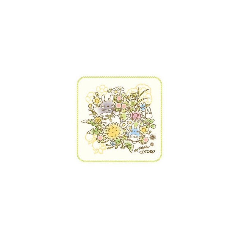MINI SERVIETTE TOTORO BOUQUET DE PRINTEMPS 25X25 CM - MON VOISIN TOTO