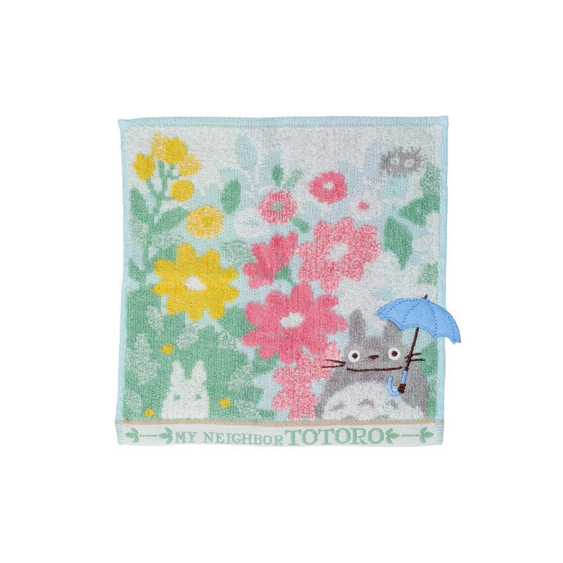 MINI SERVIETTE TOTORO CHAMPS DE FLEURS 25X25 CM - MON VOISIN TOTORO