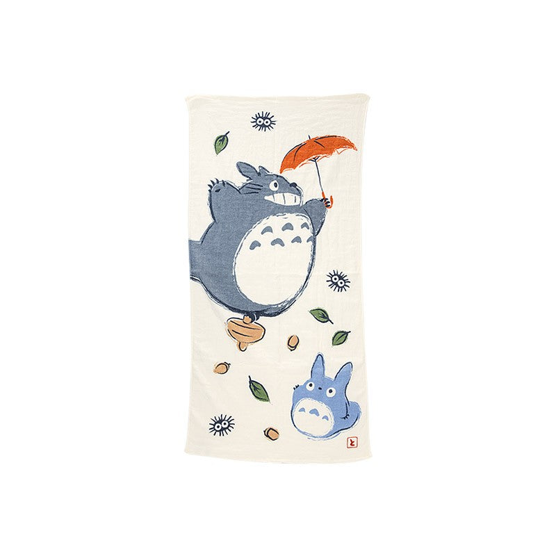 GRANDE SERVIETTE IMABARI TOTORO PARAPLUIE 60X120 CM - MON VOISIN TOTO