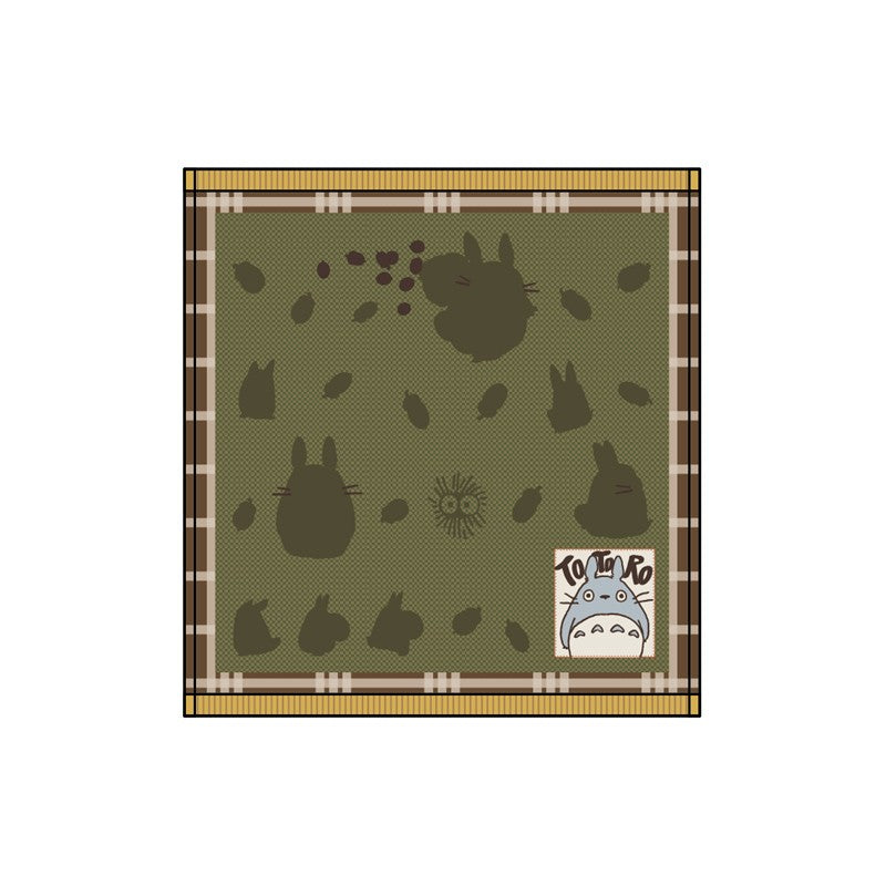 MINI SERVIETTE VERT AUTOMNE 25X25 CM - MON VOISIN TOTORO