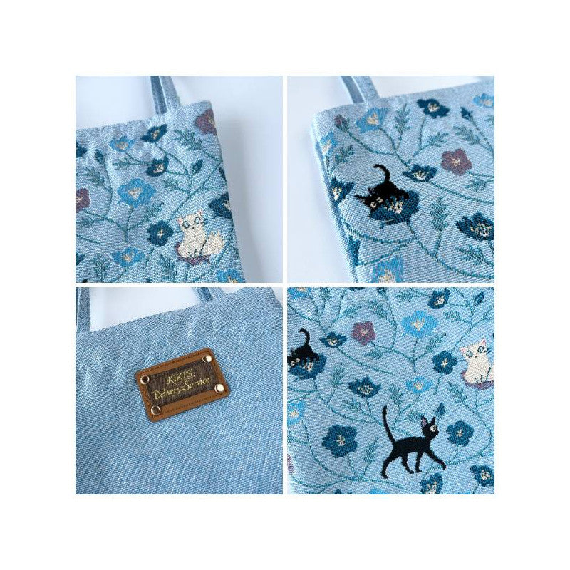 MINI TOTE BAG JIJI FLEUR BLUE – KIKI LA PETITE SORCIÈRE