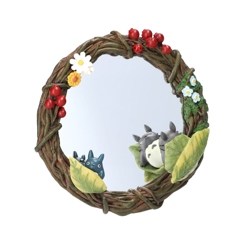 MIROIR TOTORO GUIRLANDE DE FLEURS- MON VOISIN TOTORO