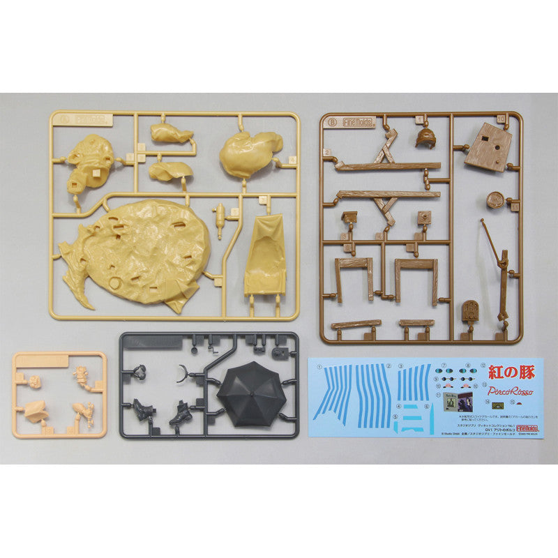 MAQUETTE 1/48 À PEINDRE PORCO DANS SA CACHETTE - PORCO ROSSO