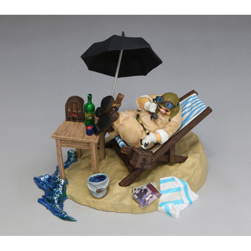 MAQUETTE 1/48 À PEINDRE PORCO DANS SA CACHETTE - PORCO ROSSO