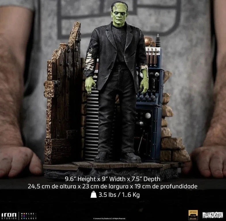 Iron Studios - Deluxe Arts Scale 1/10 - Universal Monsters - Frankenstein`s Monster Statue 24cm - flash vidéo