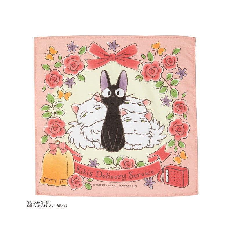 MOUCHOIR FAMILLE DES CHATS 43 X 43 CM - KIKI LA PETITE SORCIÈRE