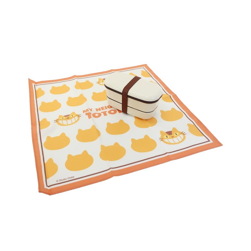 MOUCHOIR SILHOUETTE CHATBUS 43 X 43 CM - MON VOISINTOTORO