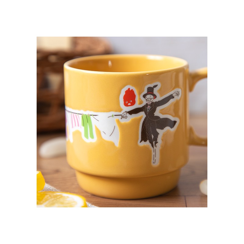 MUG COULEUR GAUFFRÉ GRANDE LESSIVE - LE CHÂTEAU AMBULANT