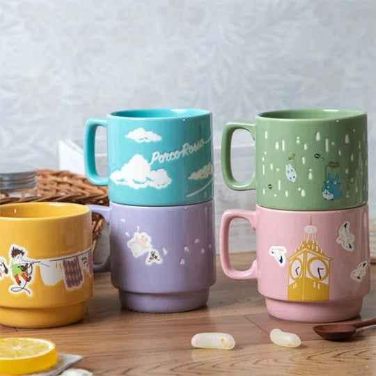 Ghibli - Kiki la petite sorcière - Mug en relief coloré "Kiki sur son balai" - flash vidéo