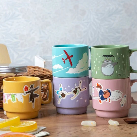 Ghibli - Kiki la petite sorcière - Mug en relief coloré "Kiki sur son balai" - flash vidéo