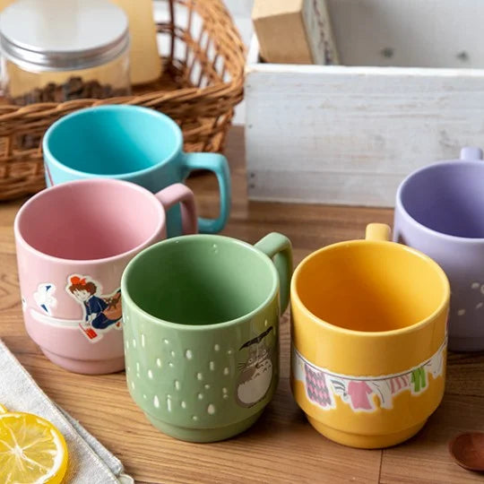 Ghibli - Kiki la petite sorcière - Mug en relief coloré "Kiki sur son balai" - flash vidéo