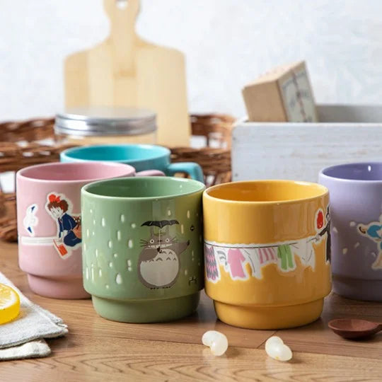 Ghibli - Kiki la petite sorcière - Mug en relief coloré "Kiki sur son balai" - flash vidéo