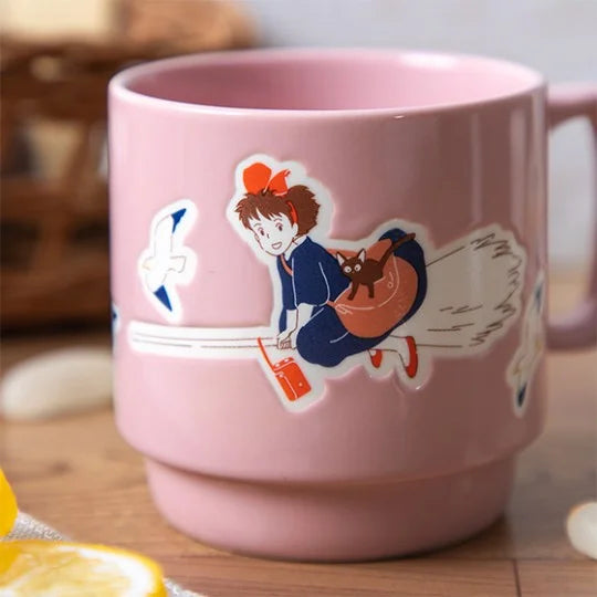 Ghibli - Kiki la petite sorcière - Mug en relief coloré "Kiki sur son balai" - flash vidéo
