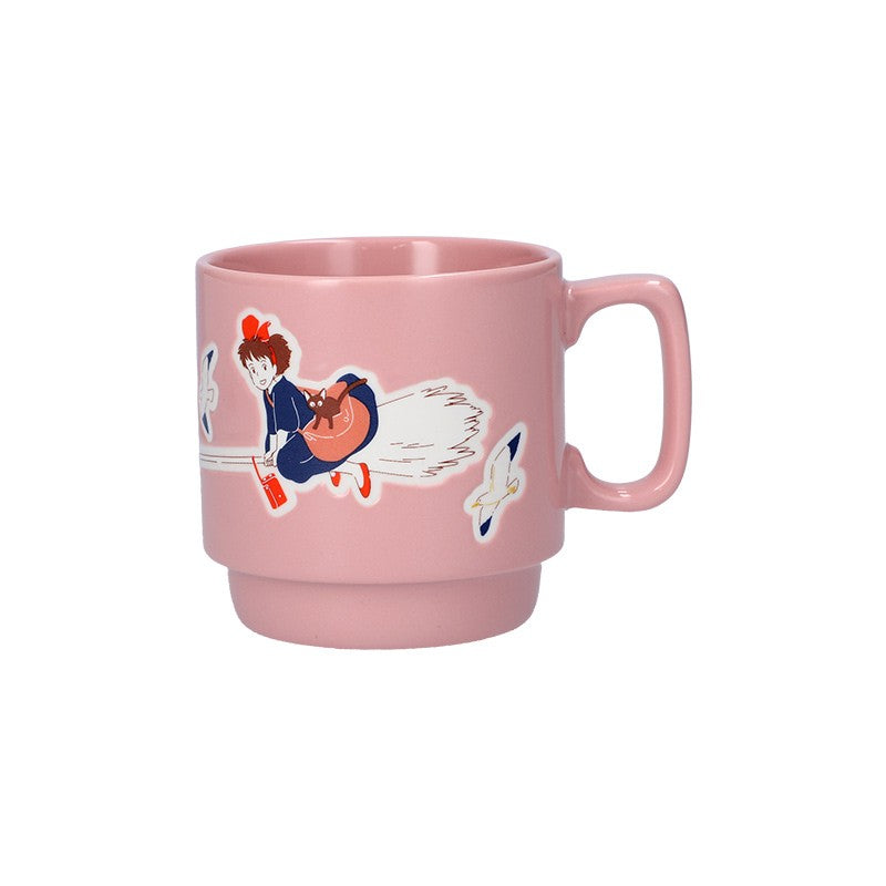 Ghibli - Kiki la petite sorcière - Mug en relief coloré "Kiki sur son balai"