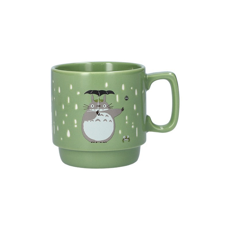 Ghibli - Mon Voisin Totoro - Mug en relief coloré "Totoro tenant un parapluie"
