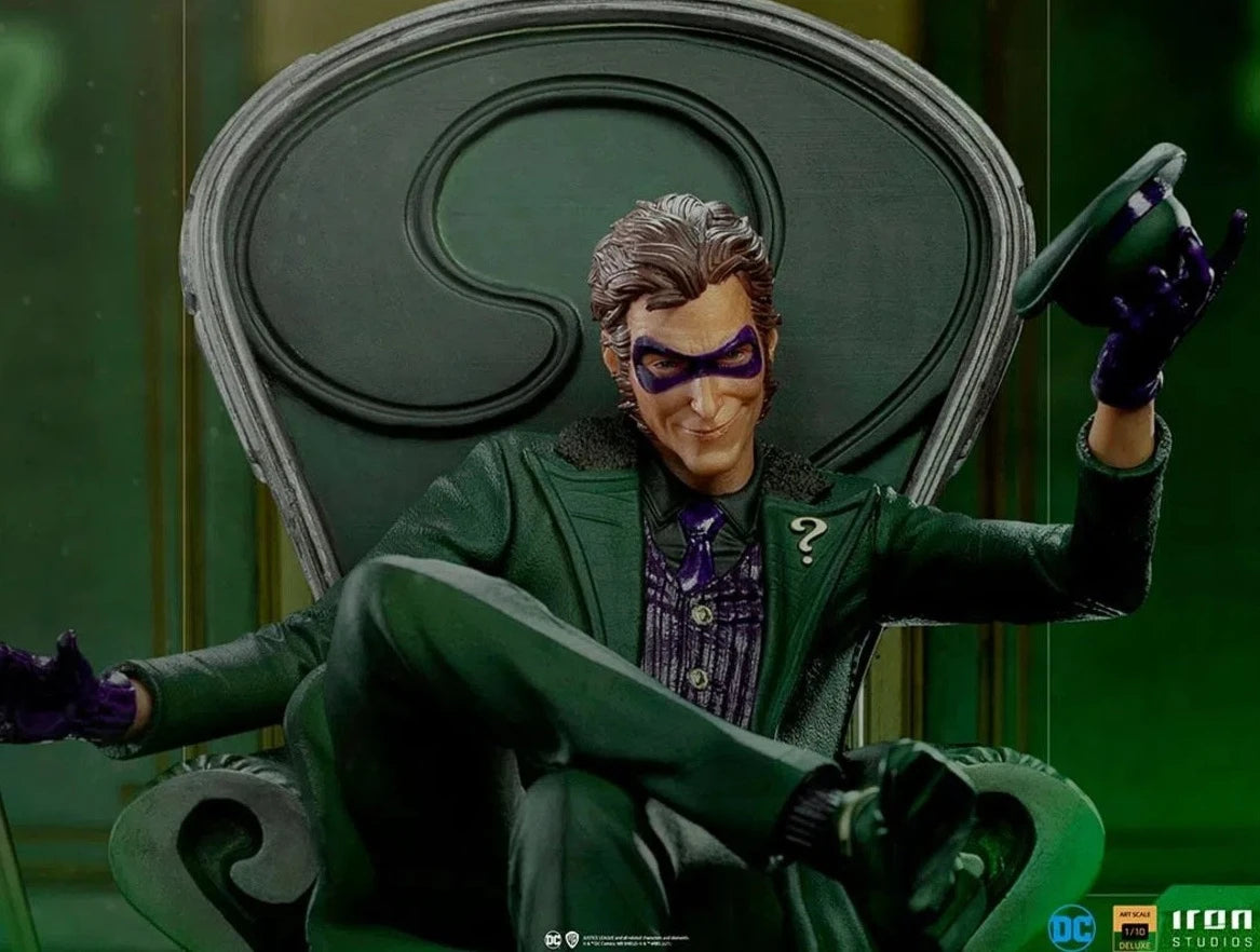 Iron Studios - Arts Scale 1/10 - DC Comics - The Riddler Statue 24cm - flash vidéo