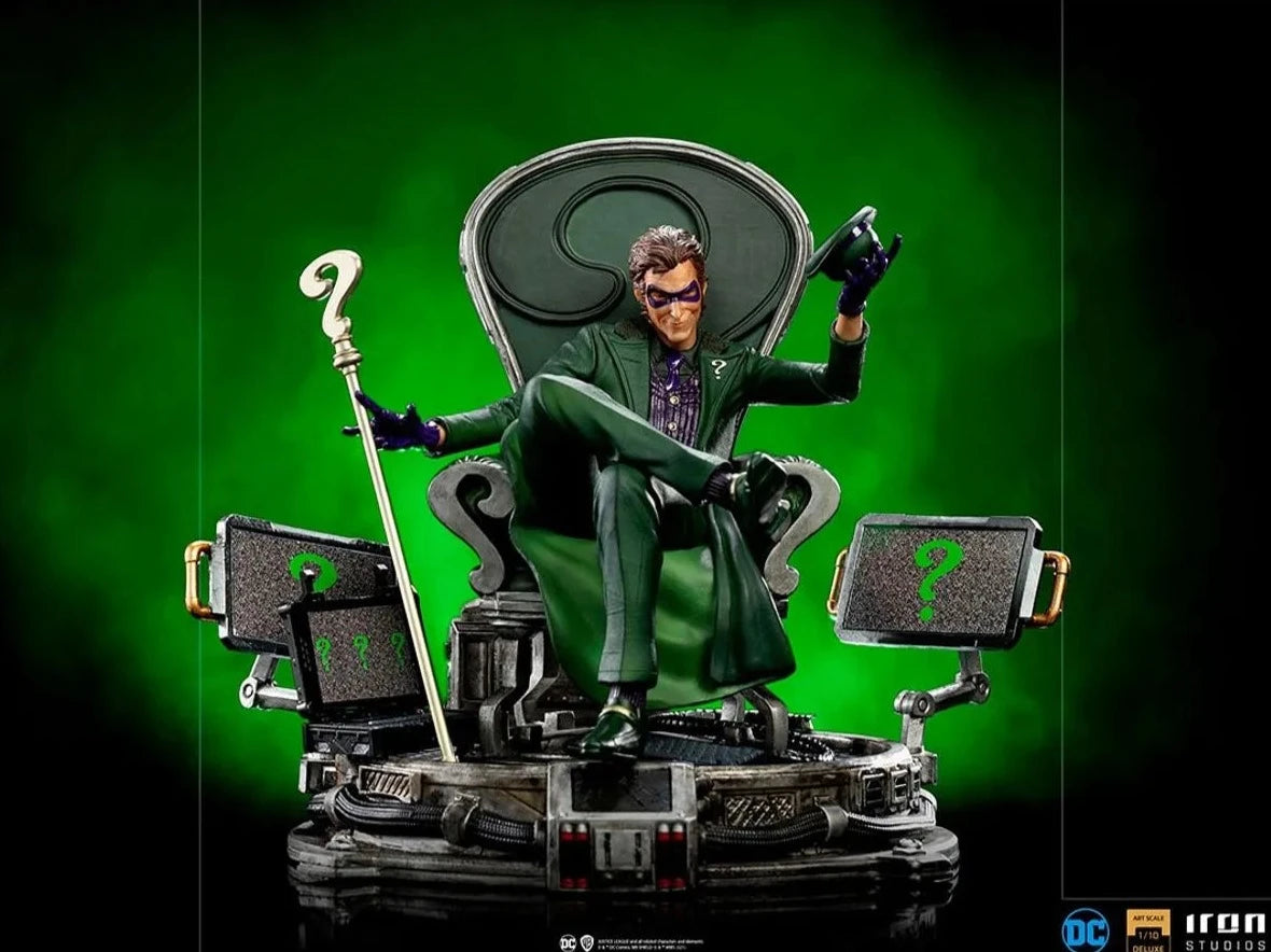 Iron Studios - Arts Scale 1/10 - DC Comics - The Riddler Statue 24cm - flash vidéo