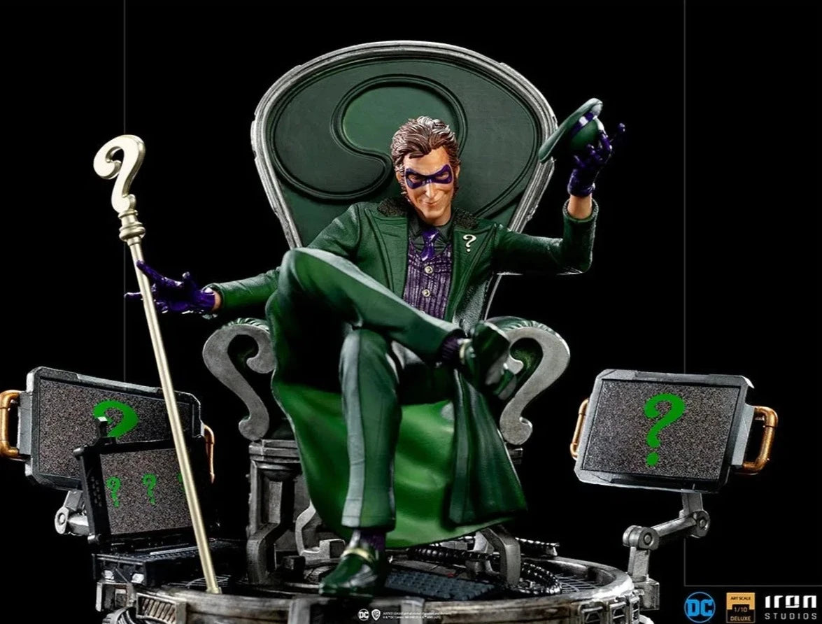 Iron Studios - Arts Scale 1/10 - DC Comics - The Riddler Statue 24cm - flash vidéo