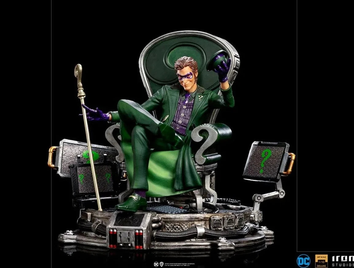 Iron Studios - Arts Scale 1/10 - DC Comics - The Riddler Statue 24cm - flash vidéo