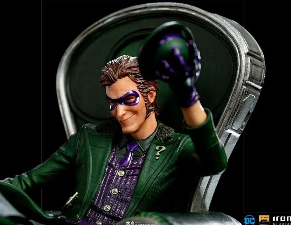 Iron Studios - Arts Scale 1/10 - DC Comics - The Riddler Statue 24cm - flash vidéo