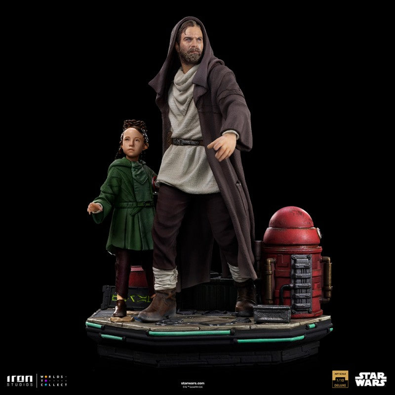 OBI-WAN AND YOUNG LEIA - STAR WARS DELUXE ART SCALE 1/10