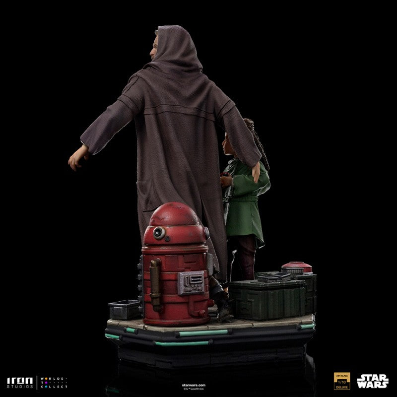 OBI-WAN AND YOUNG LEIA - STAR WARS DELUXE ART SCALE 1/10