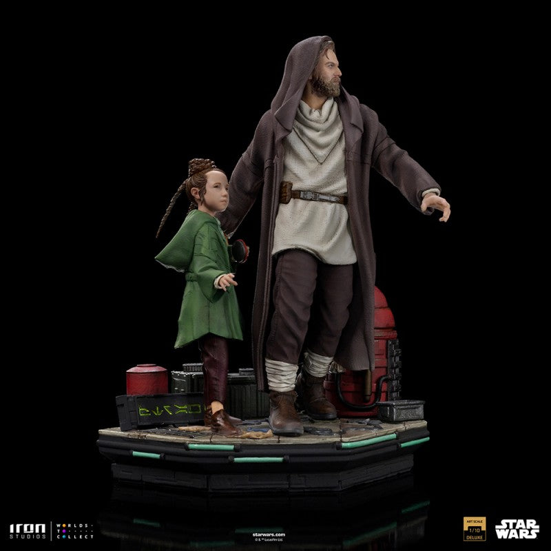 OBI-WAN AND YOUNG LEIA - STAR WARS DELUXE ART SCALE 1/10