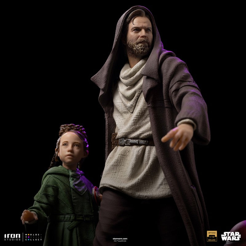 OBI-WAN AND YOUNG LEIA - STAR WARS DELUXE ART SCALE 1/10