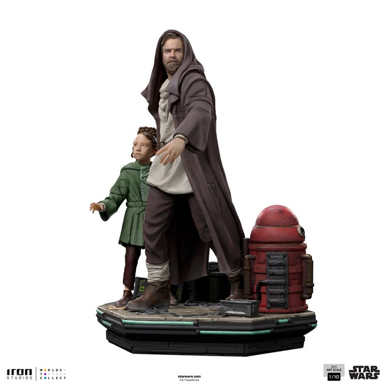 OBI-WAN AND YOUNG LEIA - STAR WARS DELUXE ART SCALE 1/10