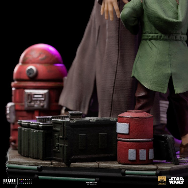 OBI-WAN AND YOUNG LEIA - STAR WARS DELUXE ART SCALE 1/10