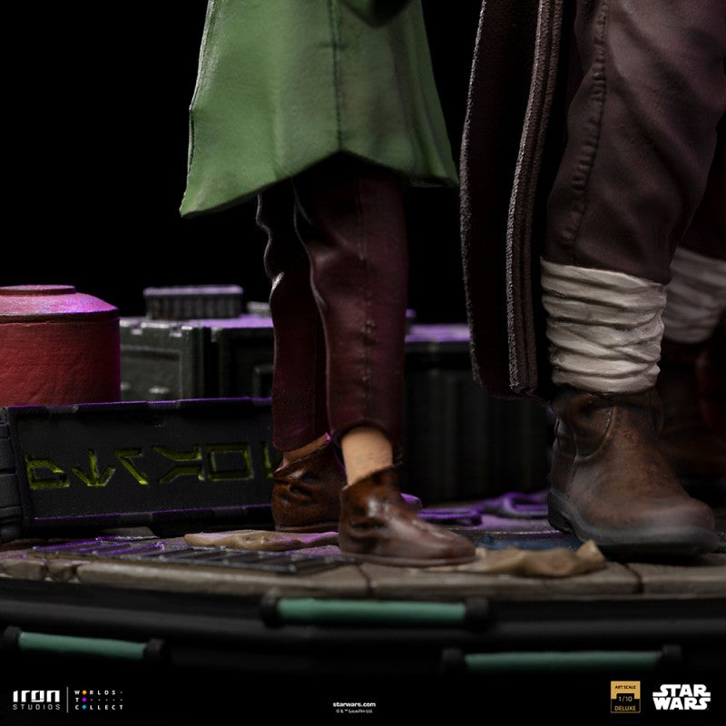 OBI-WAN AND YOUNG LEIA - STAR WARS DELUXE ART SCALE 1/10