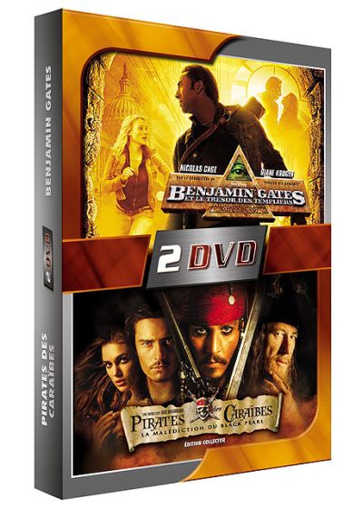 Benjamin Gates et le trésor des Templiers + Pirates des Caraïbes, la malédiction du Black Pearl [DVD]