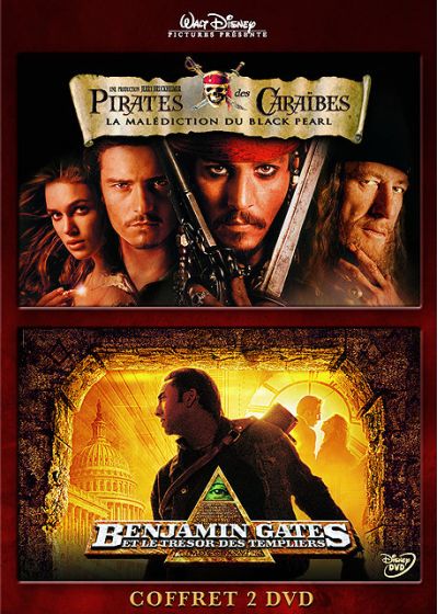 Benjamin Gates et le trésor des Templiers + Pirates des Caraïbes, la malédiction du Black Pearl [DVD]