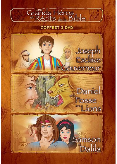 Les Grands Héros et Récits de la Bible - Coffret - Joseph, esclave gouverneur + Daniel et la fosse aux lions + Samson et Dalila [DVD]